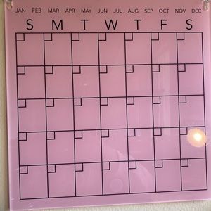 Acrylic Dry erase calendar board